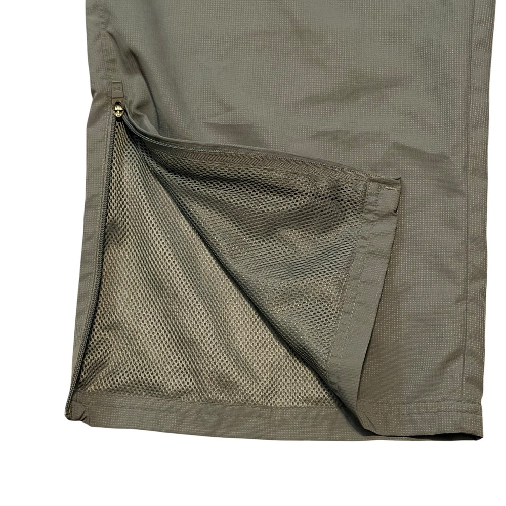 Under Armour HeatGear Mens XL Gray Loose Fit Mesh Lined Track Pants Ankle Zip - Picture 12 of 14
